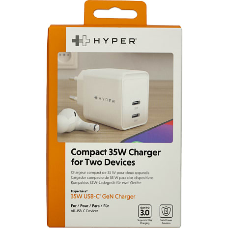 Hyper oplader 35W - hvid