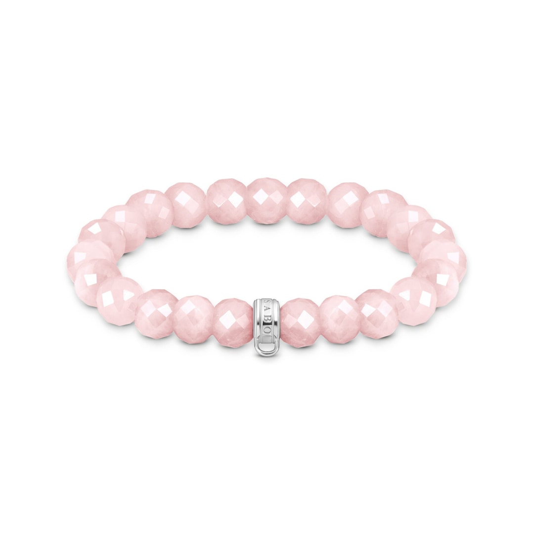 Thomas Sabo As We Love Charm-Armband Rosenquarz-Beads oval
