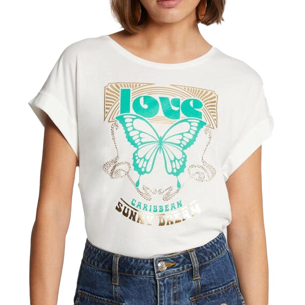 Morgan T-Shirt Blanc Femme Morgan DAQUA
