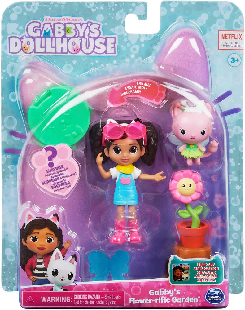 GABBY ET LA MAISON MAGIQUE - PACK 2 FIGURINES ET ACCESSOIRES JARDIN ENCHANTE