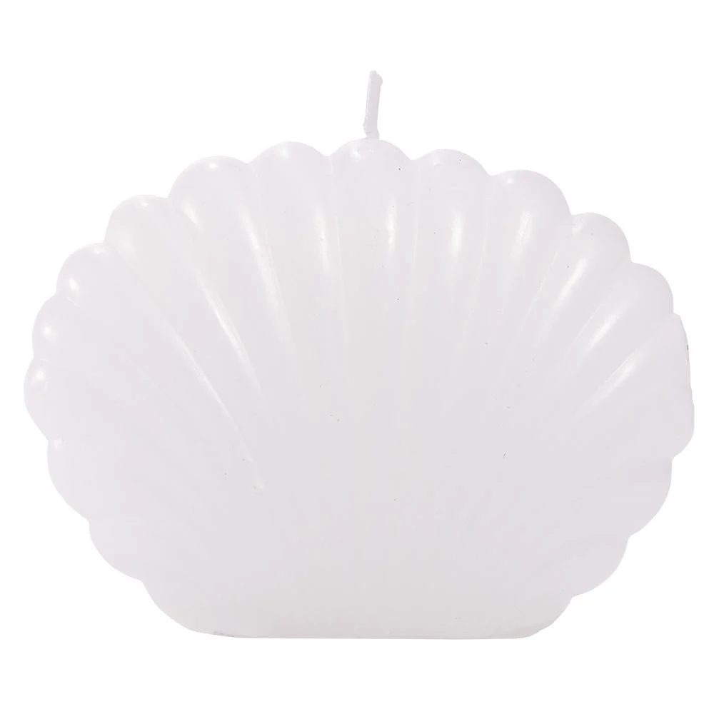 Bougie coquillage petit modèle 8,7x4,5xH6cm
