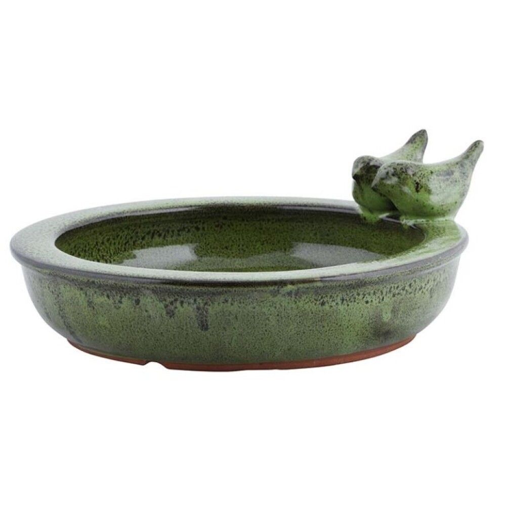 FUGLEBAD ESSCHERT DESIGN KERAMIKK 29,6X30,6X11CM SVART