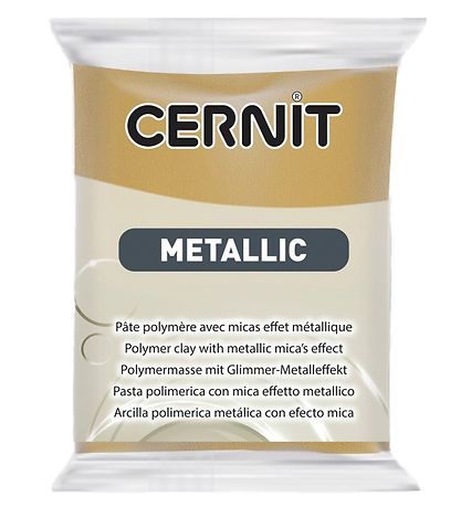 Cernit Polymer Ler - Metallic - MørkGuld