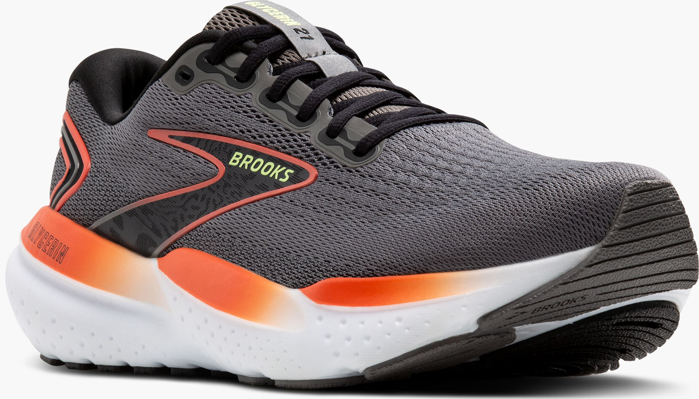 Glycerin 21 Herre 059/Grey/Mandarin Red/Green