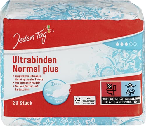 Jeden Tag Ultrabinden Normal Plus