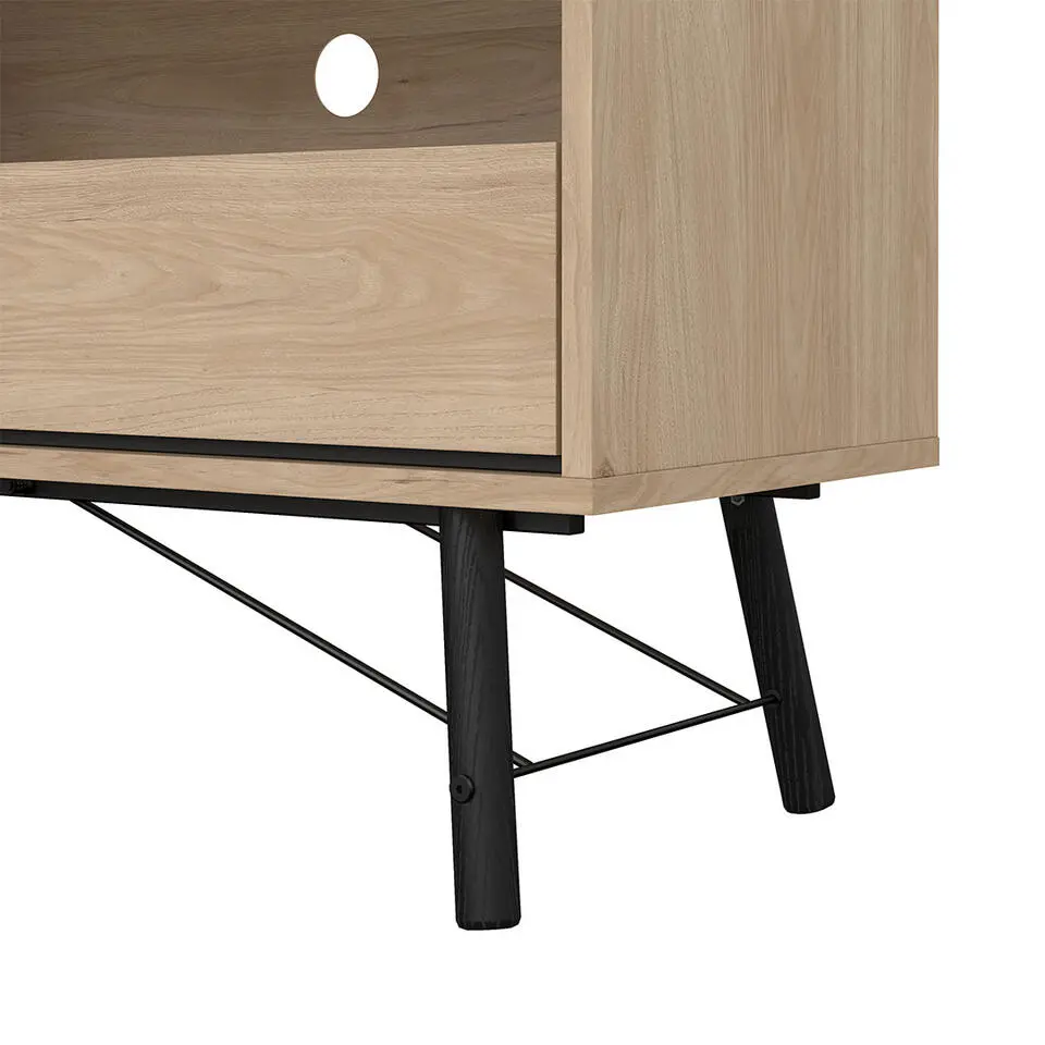Hioshop Ry TV-meubel 1 deur 1 lade eikdecor