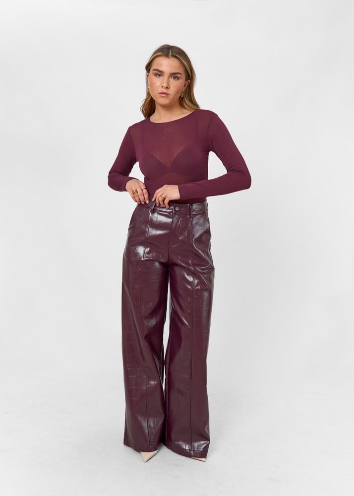 Fien broek donkerpaars