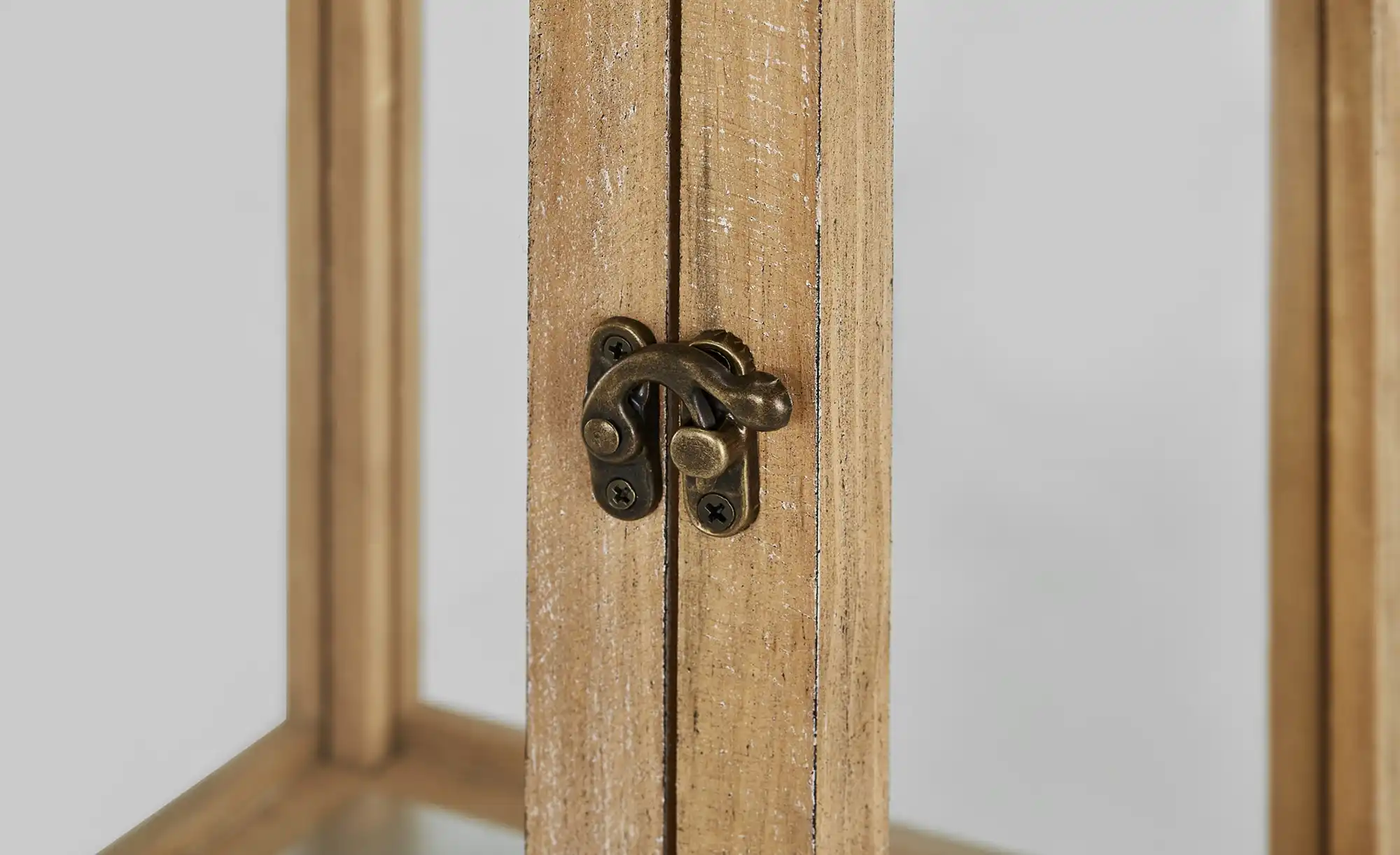 Holzlaterne mit Schubfach