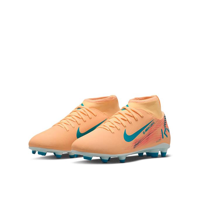 Nike JR SUPERFLY 10 CLUB KM FG/MG HF6283-801 MELON-TINT-NEO-TURQ-IGLOO