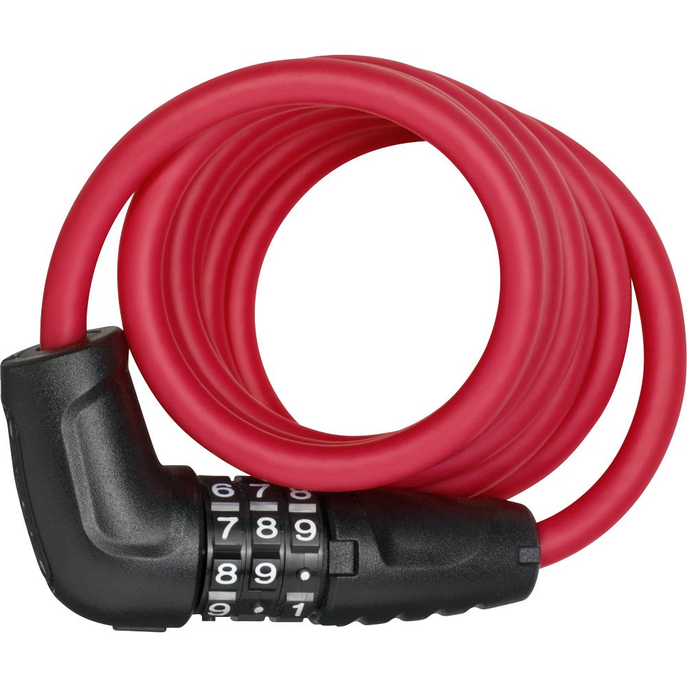 Abus Spiralkabel Schloss Star 4508C rot