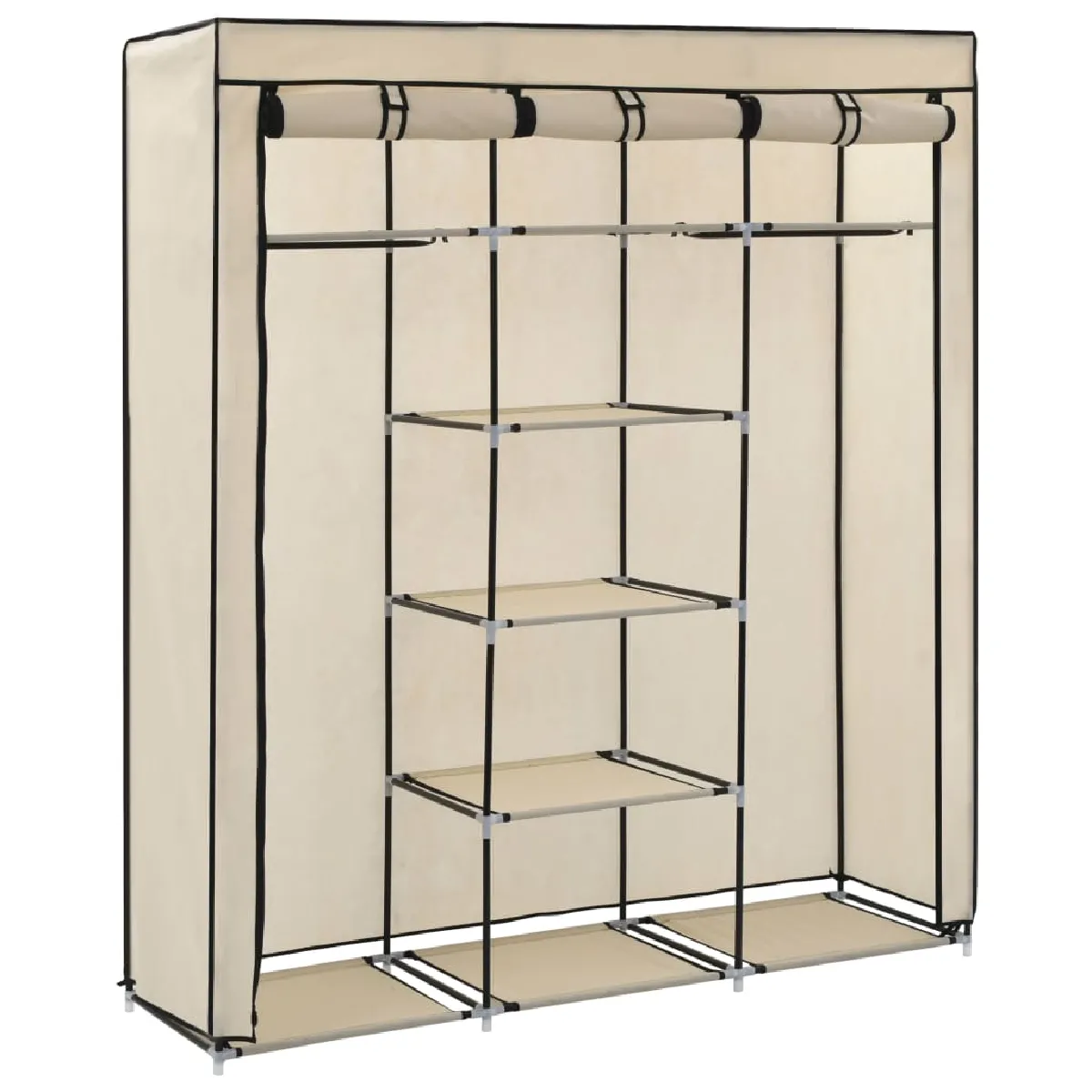 vidaXL Armoire Crème - 150x45x175 cm
