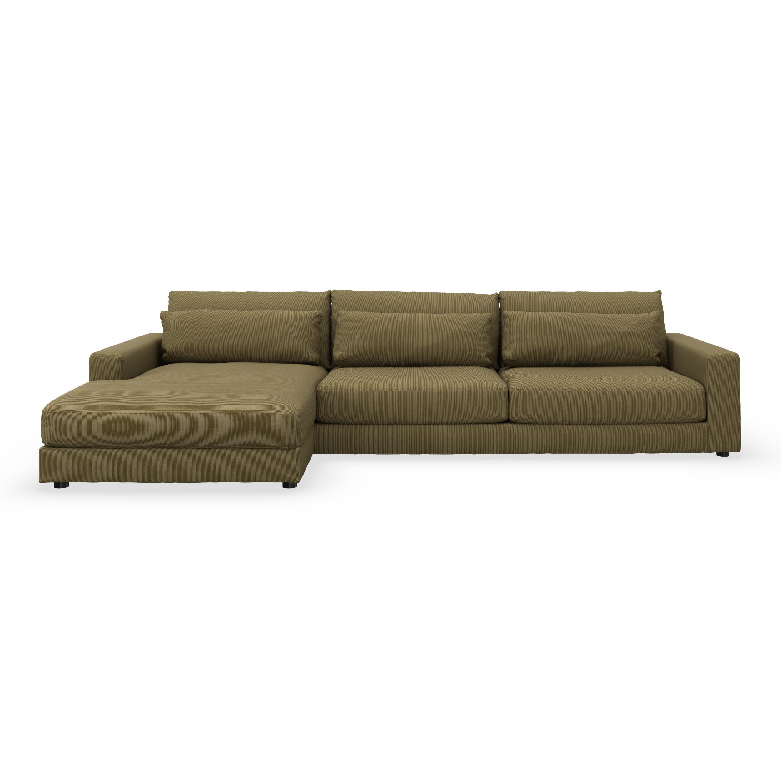 Halmstad venstrevendt sofa med chaiselong