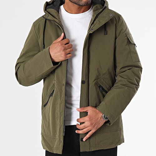 Doudoune Capuche Vert Kaki