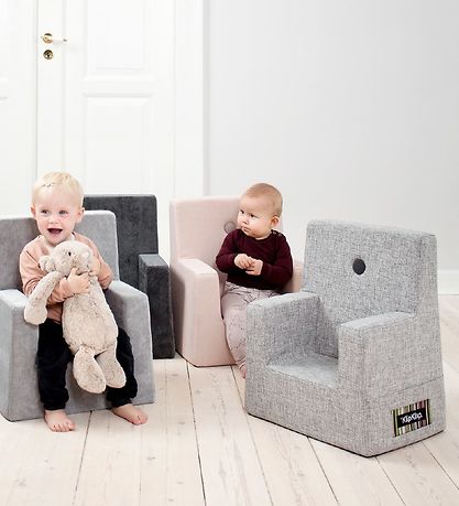 by KlipKlap L?nestol - Kids Chair - Multi Grey/Grey