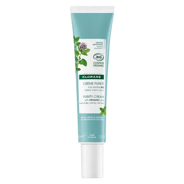 Creme Purificante Orgânico Klorane Aquatic Mint 40ml