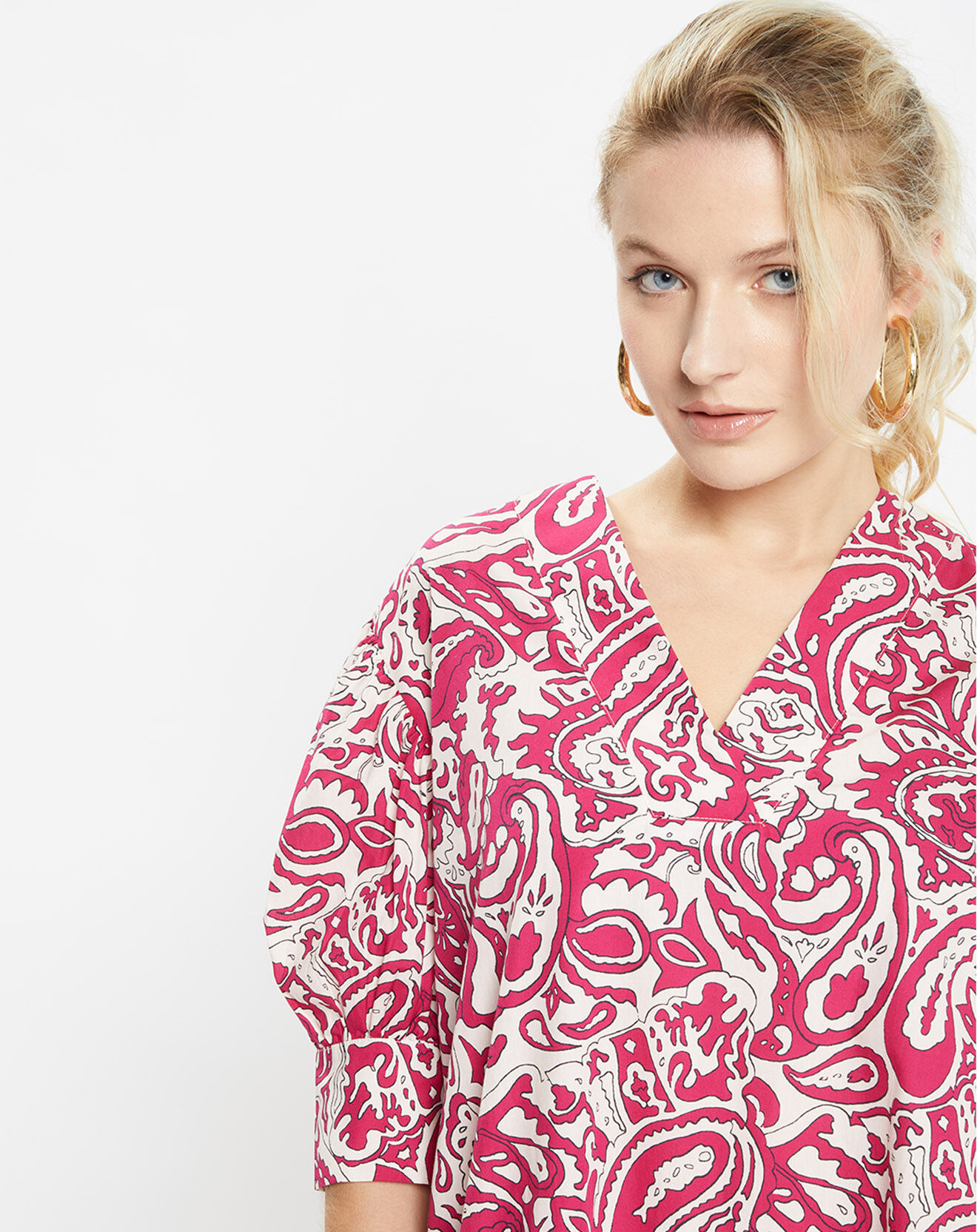 Jodhpur Robe Pipo imprimée rose