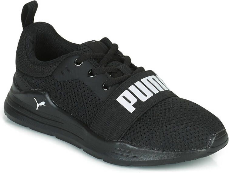 PUMA Wired Run PS Kinder Sneakers Zwart Wit