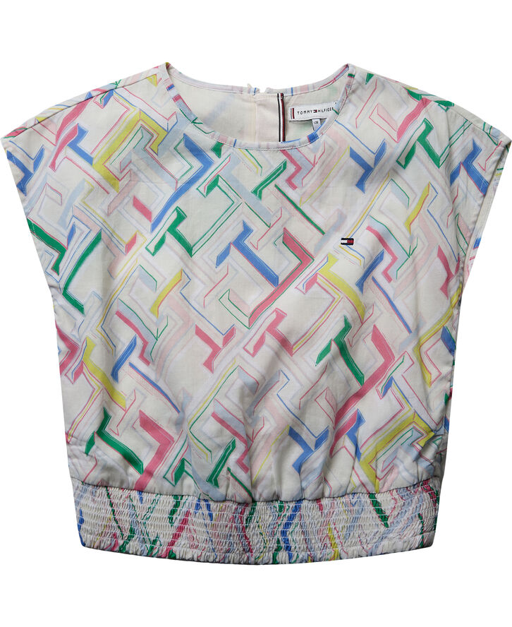 Tommy Hilfiger MULTI MONOGRAM SLVSS SHIRT Th multi monogram/ calico