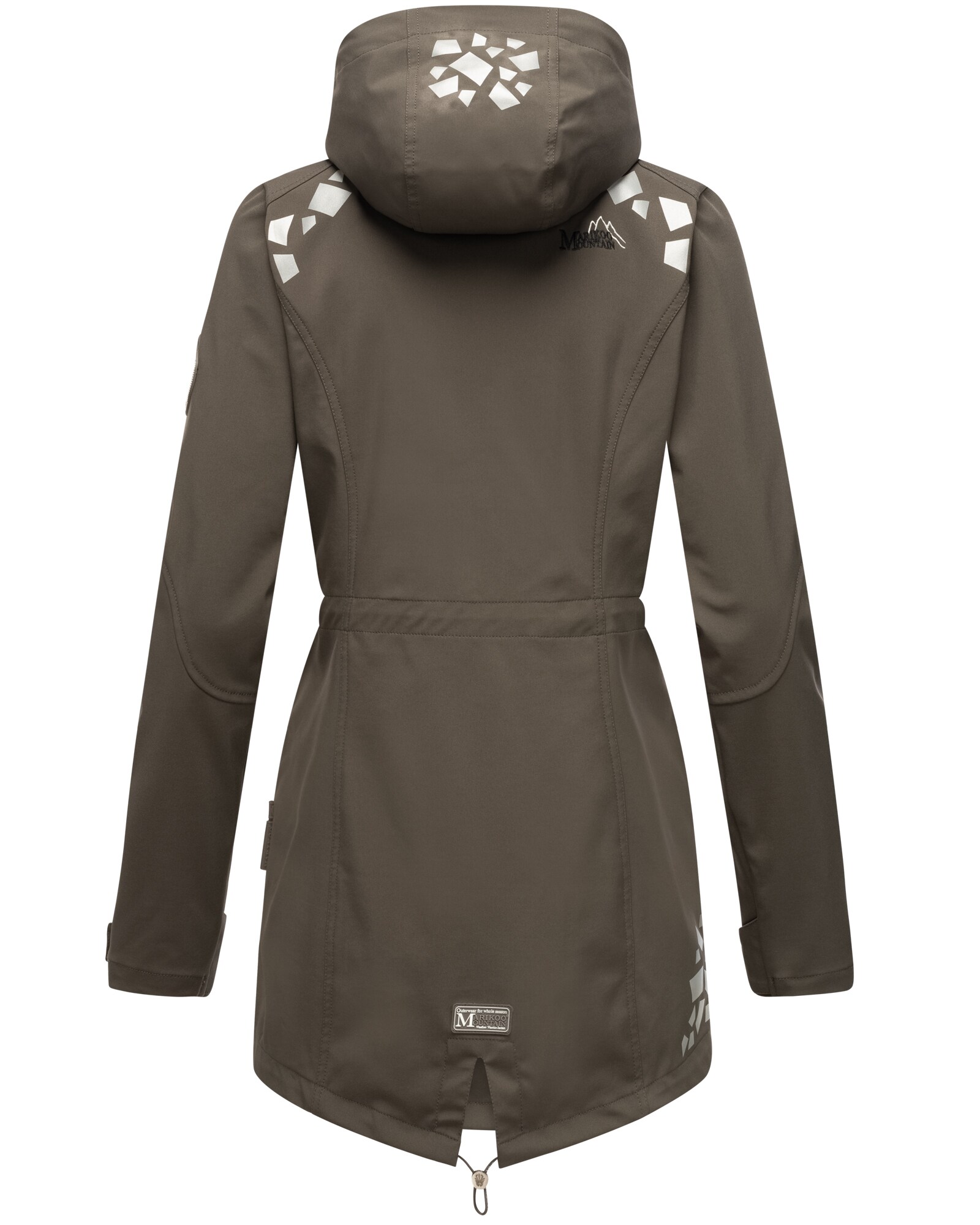 MARIKOO Damen Softshelljacke Outdoor Funktionsjacke aus Wasserabweisendem Obermaterial Ulissaa