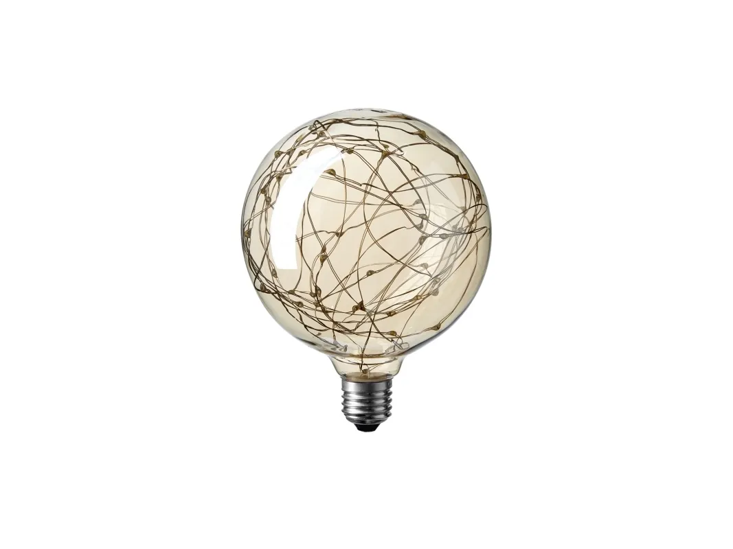 nielsen_light DEKOPÆRE LED 2W DROP DELUXE Ø64 MØRKTONET GLAS