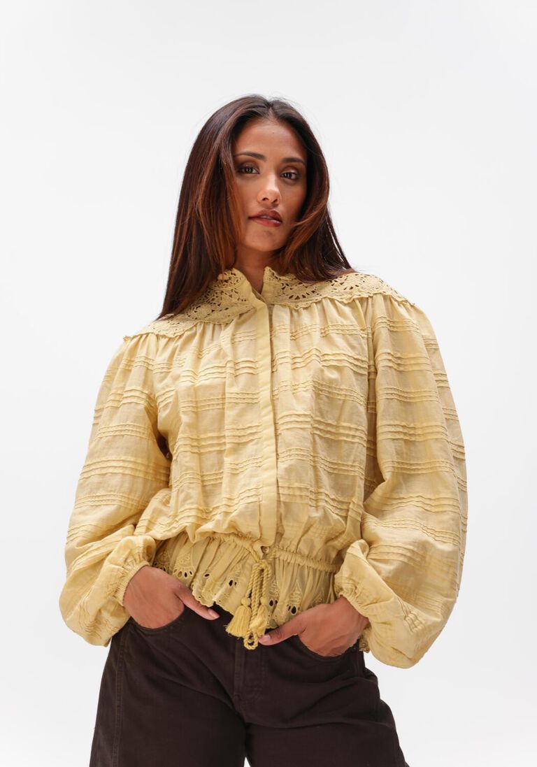 butter yellow isabel marant blouses polly-gb