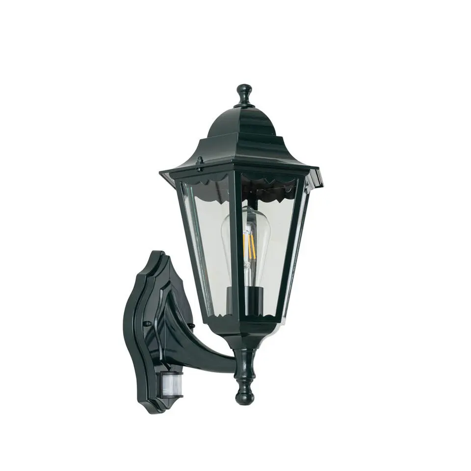 Qazqa buitenlampen met sensor new orleans groen e27