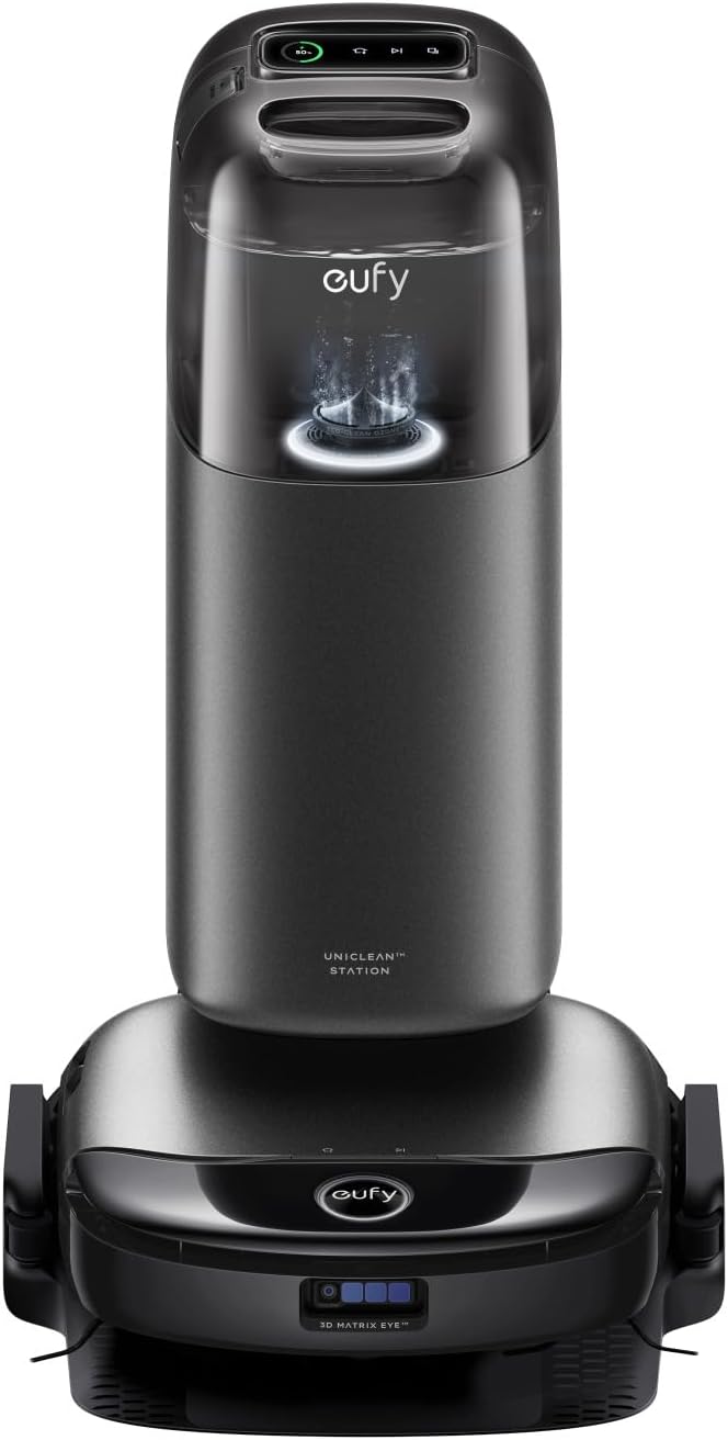 eufy Saug- & Wischroboter S1 Pro HydroJet - 2-in-1, Eco-Clean-Ozon, Starke Saugleistung, intelligente Hinderniserkennung, automatische Wischrollenreinigurng & trocknung, Selbstentleerung