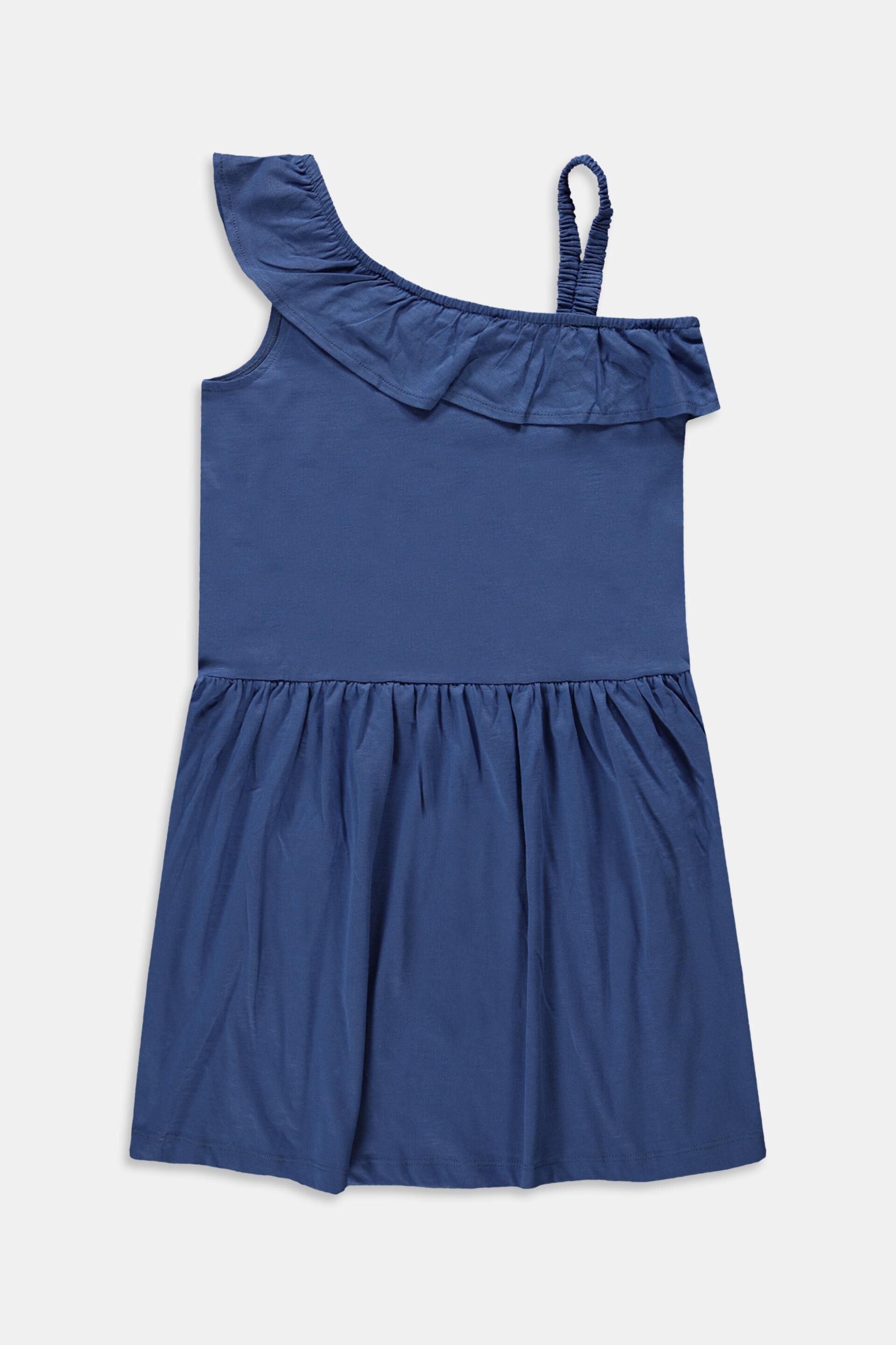 Robe à bretelles asymétriques