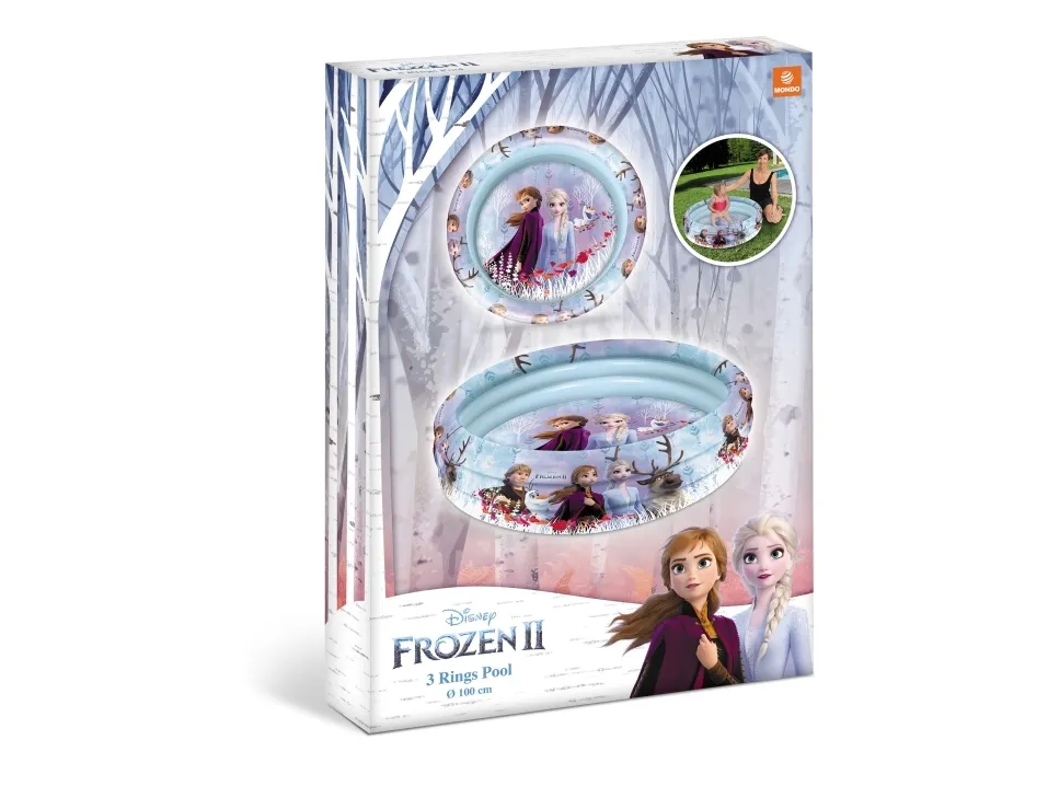 MONDO 16527, Oppustelig pool, Rund, Frozen 2, Flerfarvet