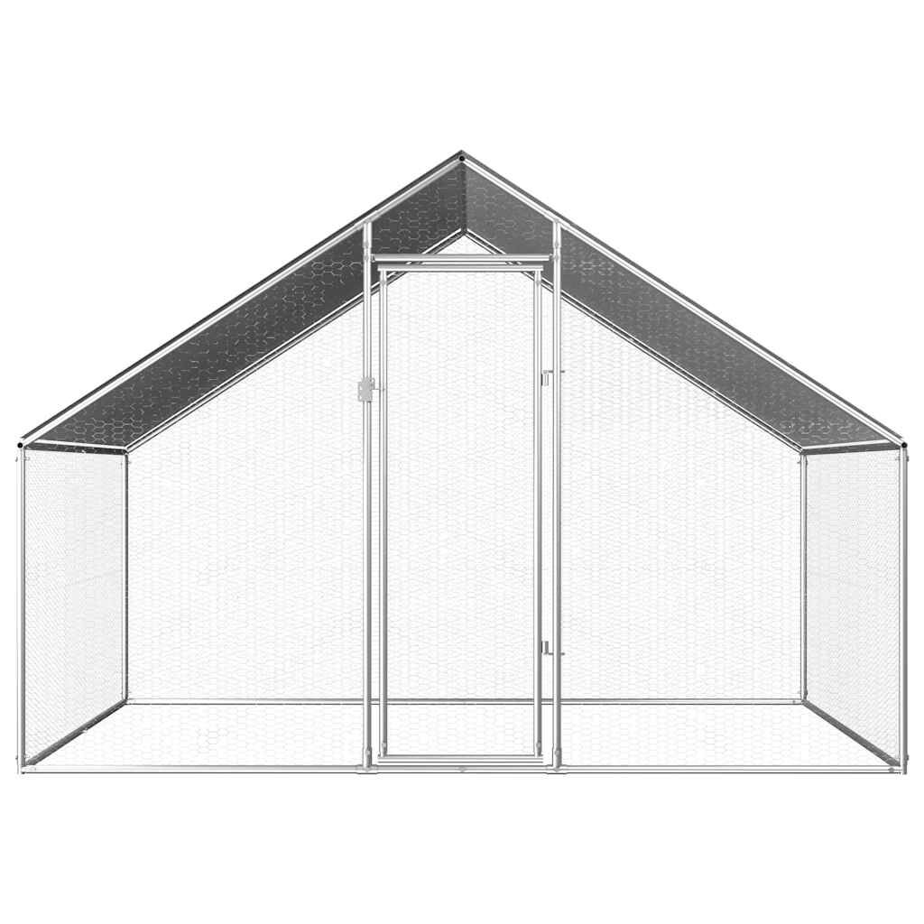 vidaXL Buitenkooi voor kippen 2,75x2x1,92 m gegalvaniseerd staal