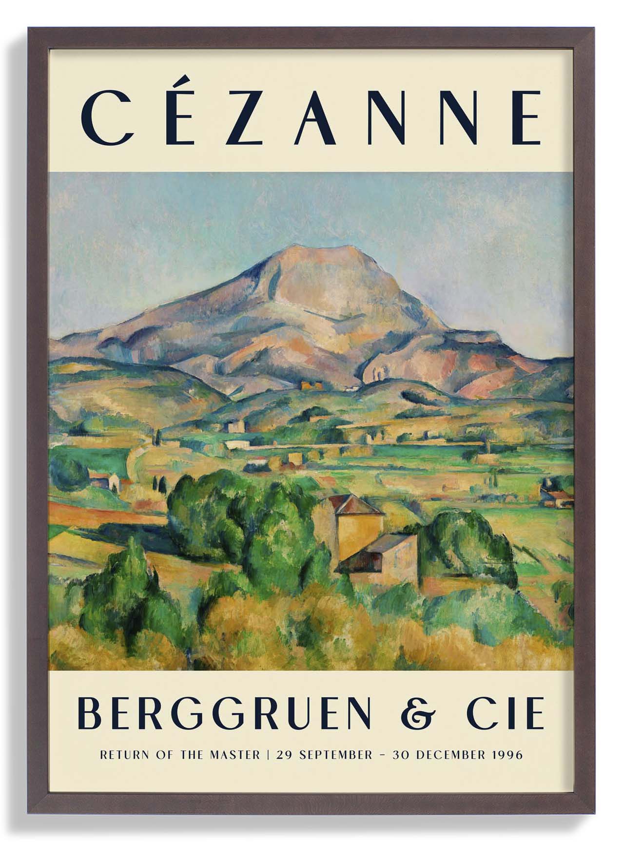 Mont Sainte Victoire Kunstausstellung von Paul Cézanne