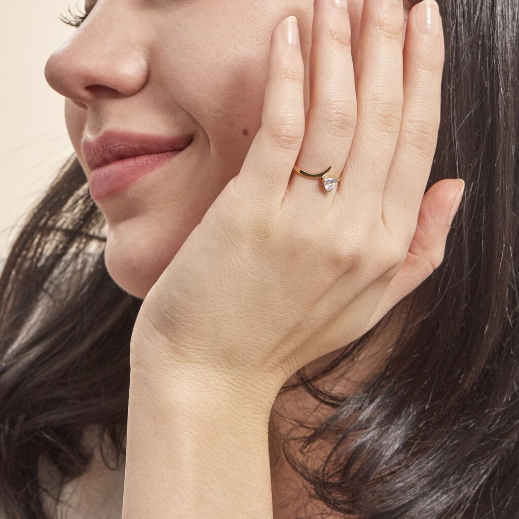 Bague Valeriana Or Jaune Oxyde De Zirconium