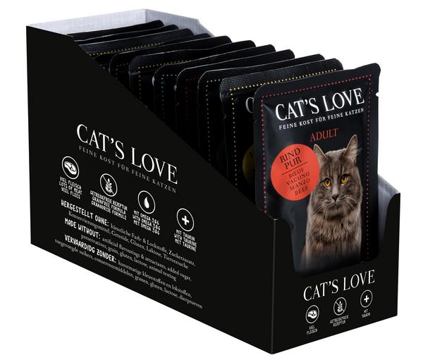 CAT'S LOVE Nassfutter für Katzen Adult