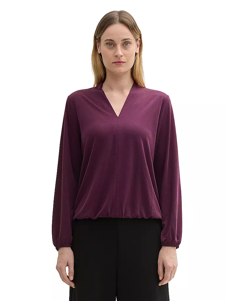 TOM TAILOR Langarmshirt beere