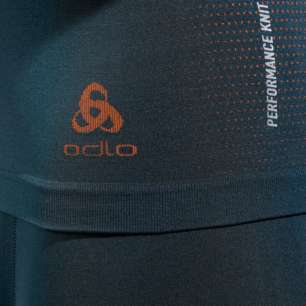 Odlo Performance Light Eco Crew Thermoshirt Lange Mouwen Blauw/Rood Heren