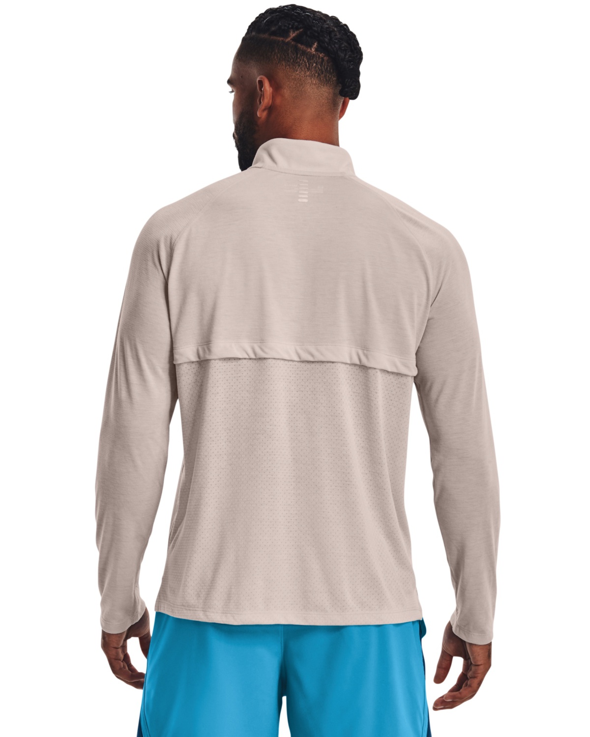 UA Streaker Half Zip Ghost Gray\Reflective
