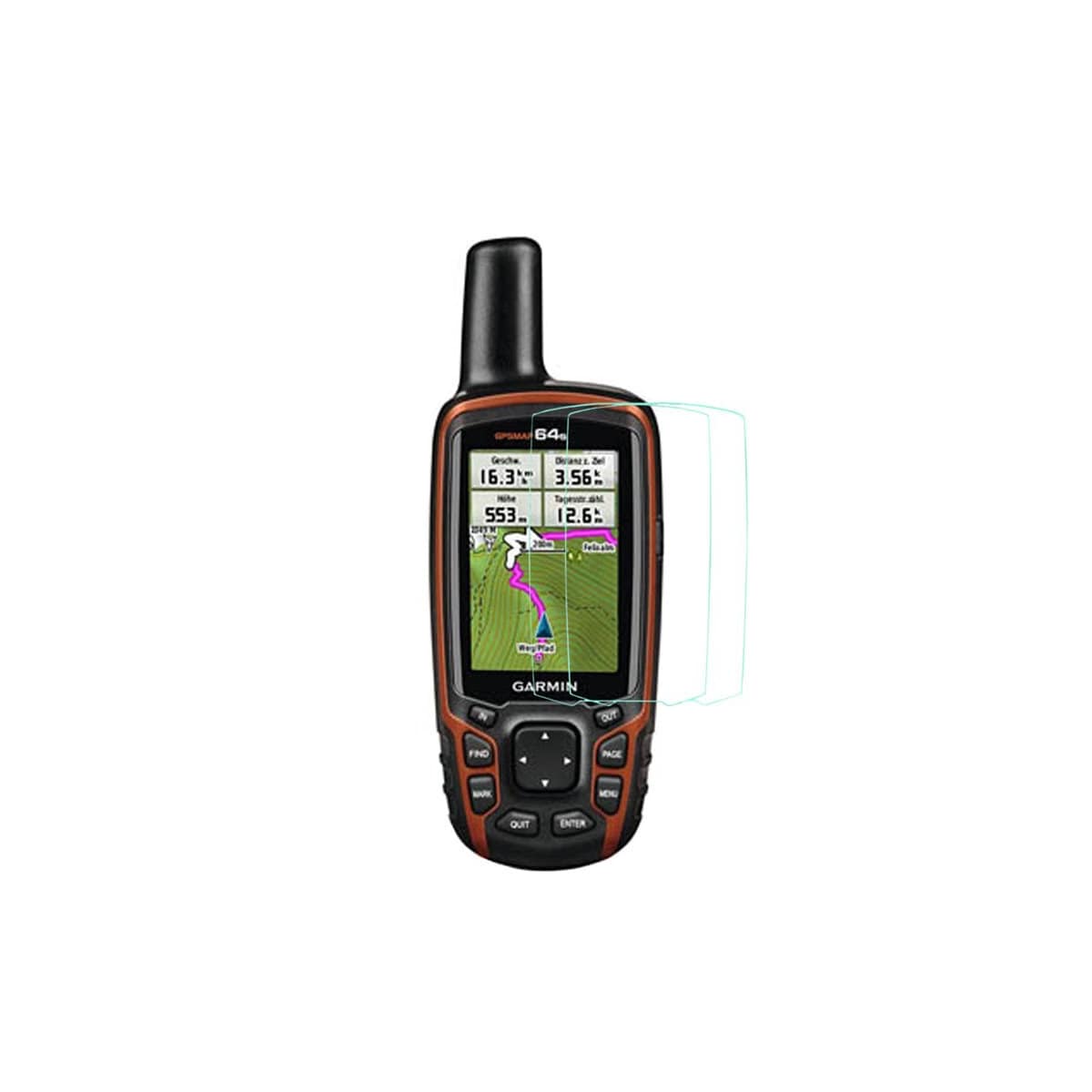 2-Pak Herdet glass skjermbeskytter Garmin GPSMAP 64s