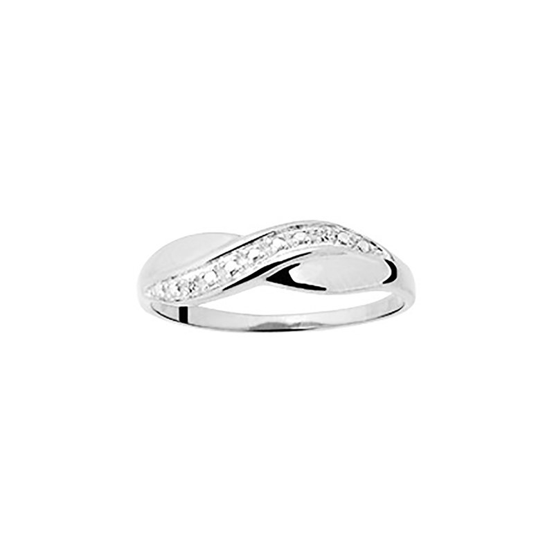 Bague Femme - Or 9 Carats - Diamant 0,01 Carats