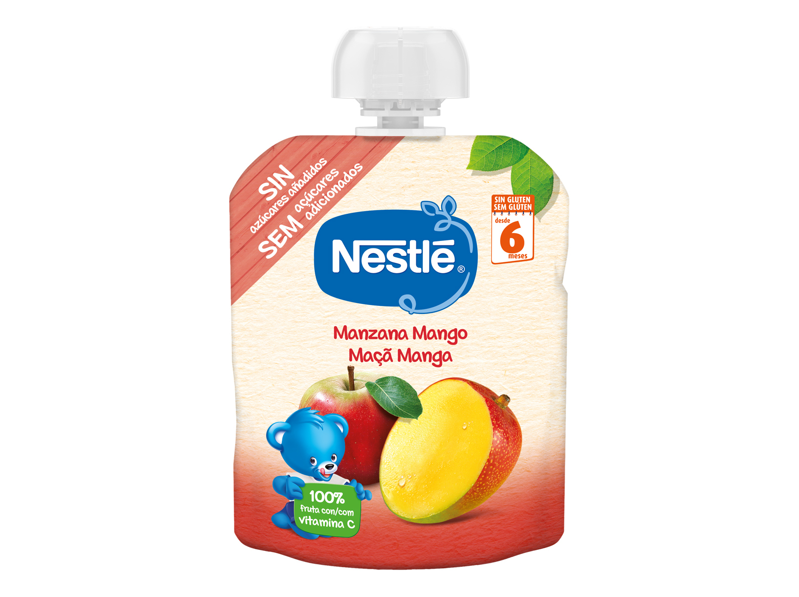 PACOTINHO FRUTA NESTLÉ MAÇÃ E MANGA 90G
