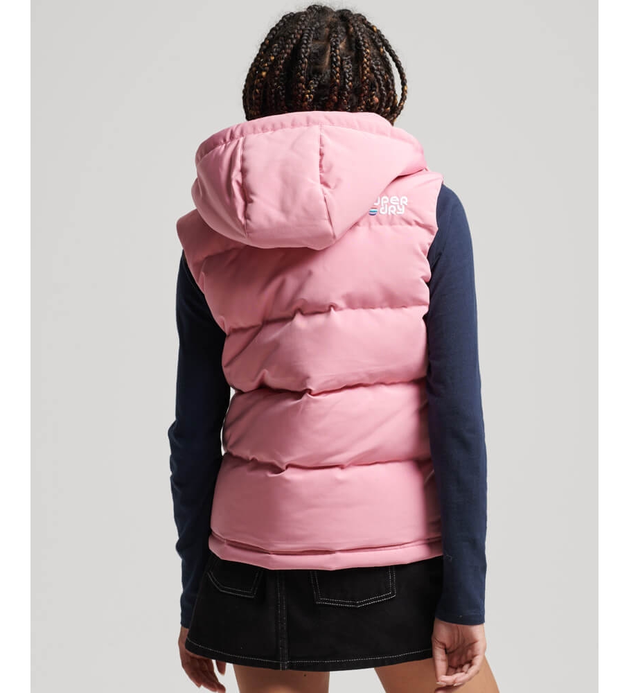 Colete com capuz Superdry Vintage Everest rosa