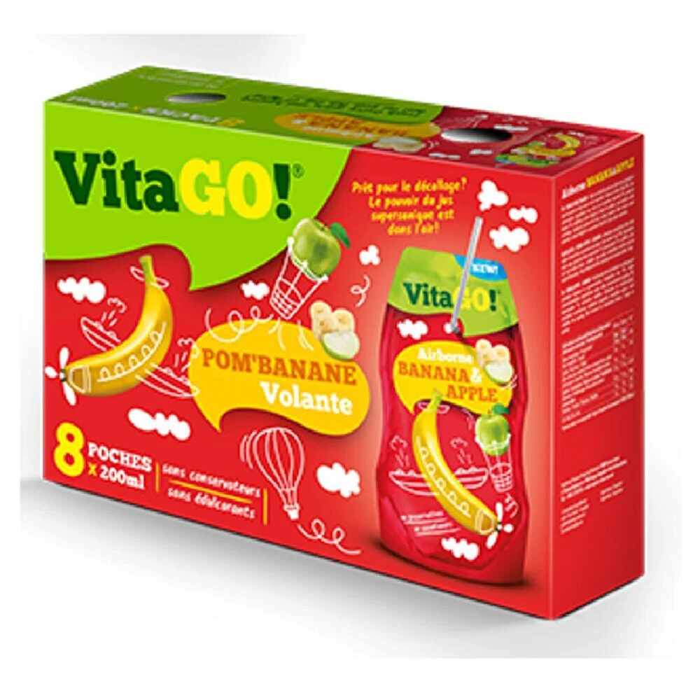 Boisson pomme banane Vitago 20cl x8