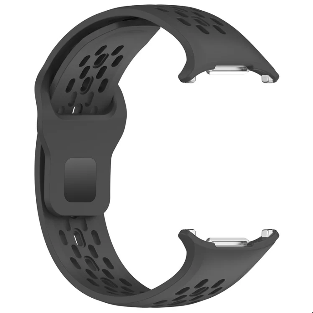 Samsung Galaxy Watch Ultra (47mm) Atmungsaktives Silikon Sport Armband (Gelenkumfang: 170-220mm) - Schwarz