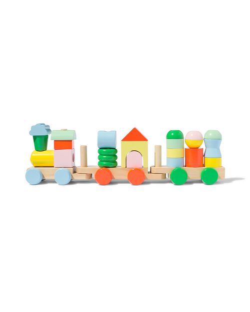 train en bois 44 cm
