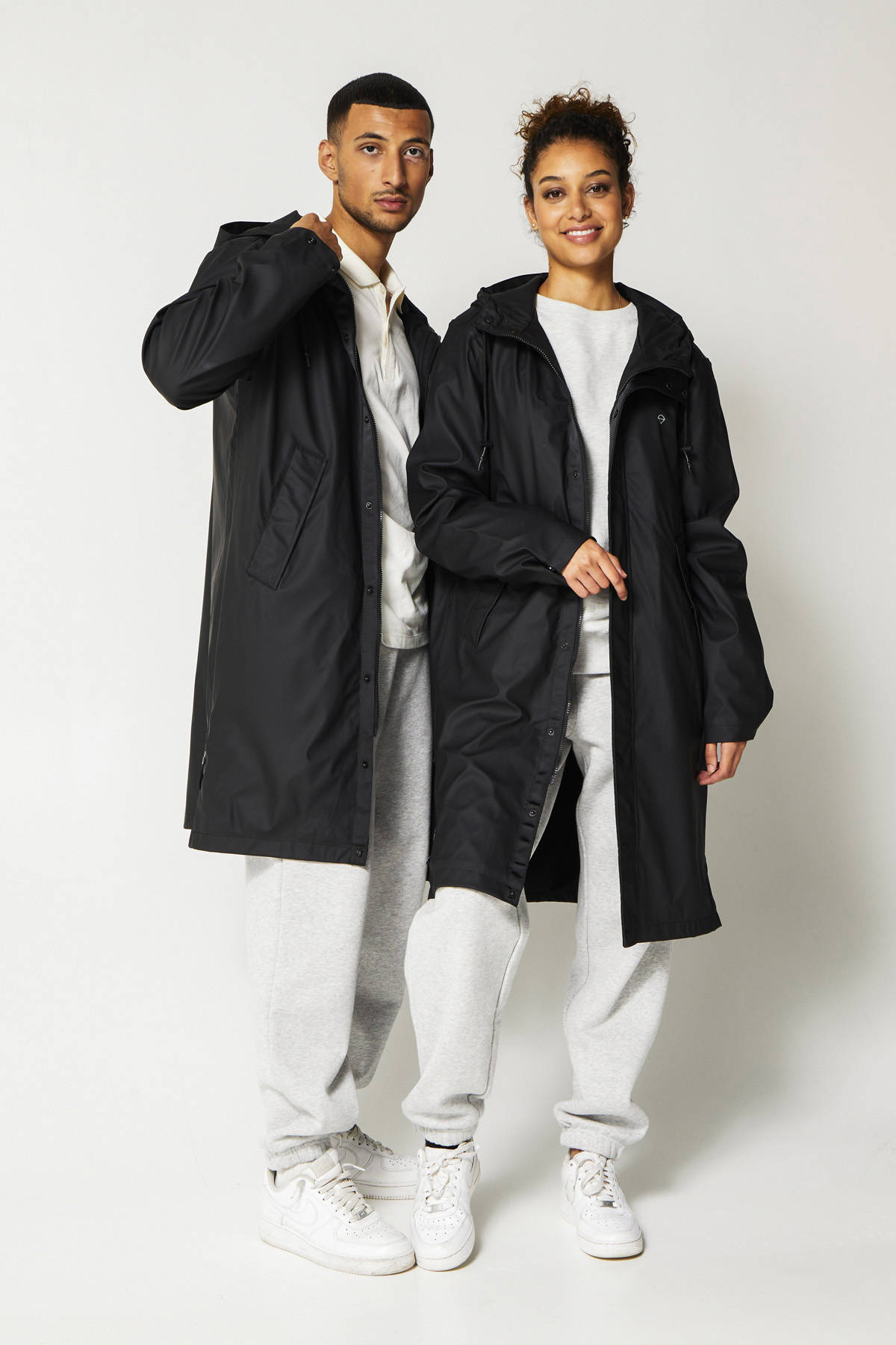 America Today regenjas Jace X van polyester zwart