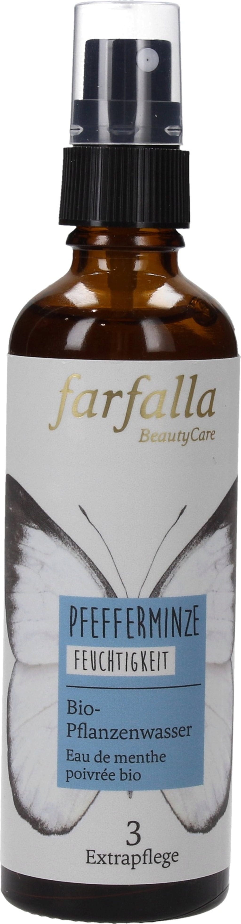 farfalla  Bio-Pflanzenwasser Pfefferminze, 75 ml
