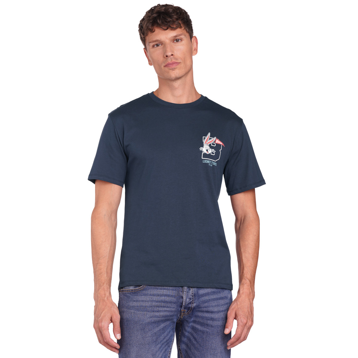 VanVaan Looney Tunes T-Shirt mit Rücken-Print dunkelblau