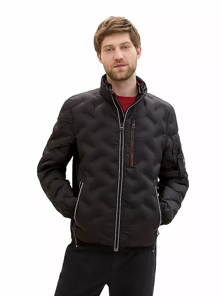 TOM TAILOR Leichtsteppjacke schwarz