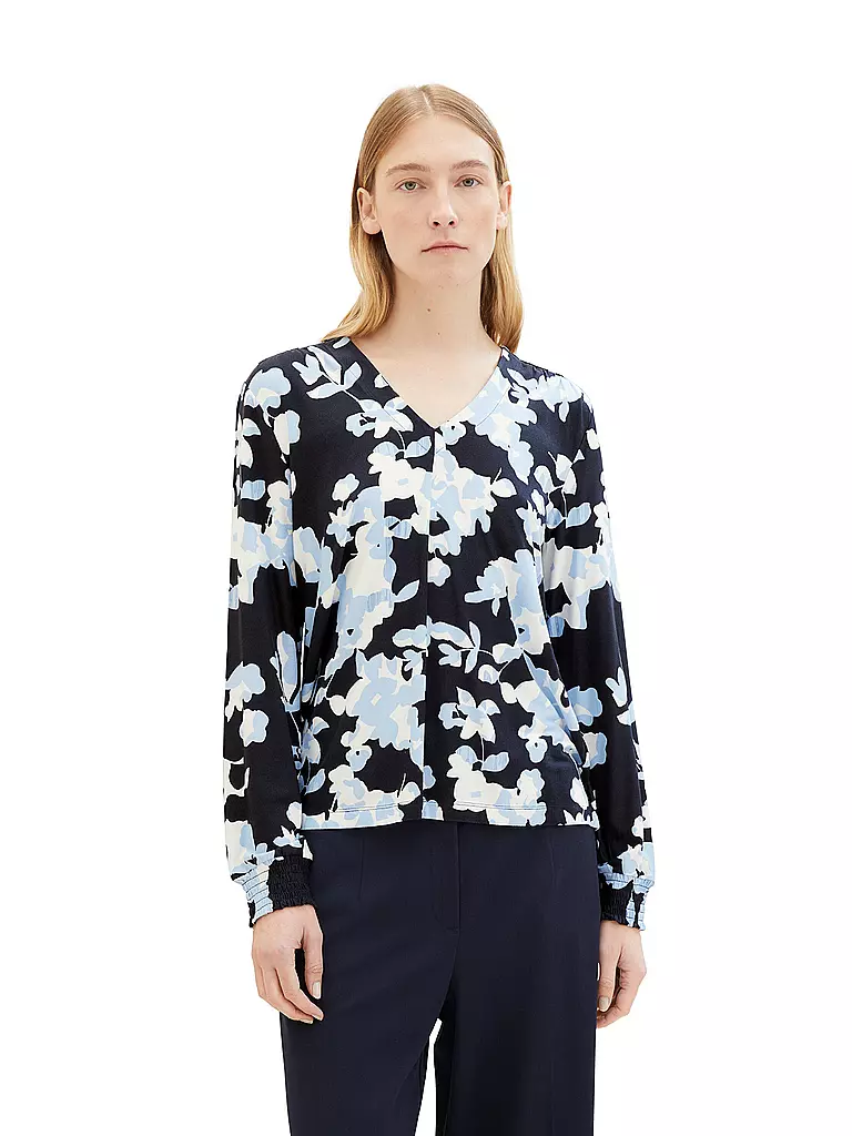 TOM TAILOR Langarmshirt  blau