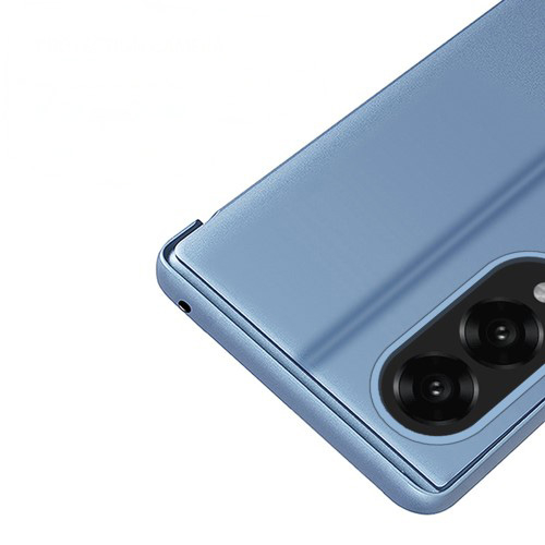 Samsung Galaxy S25 Edge Clear View Standing Flip Cover Tasche - Blau