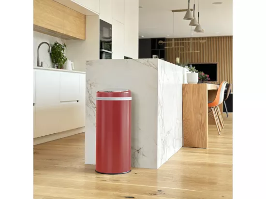 Poubelle de cuisine automatique SOHO Rouge Acier inoxydable 42 L